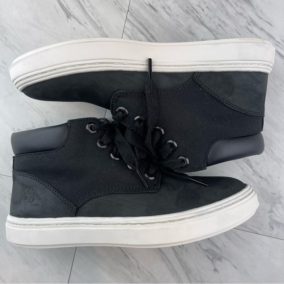 •Timberland Bria High Top Sneaker Black leather womens 6 shoes - Picture 2 of 14